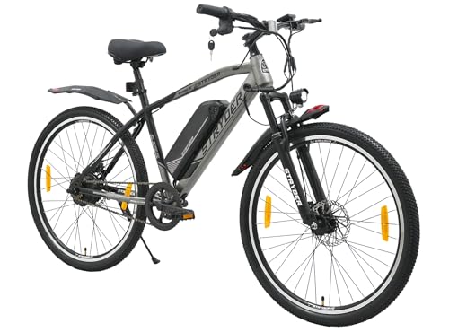 Image of Stryder TORQ-X 27.5 inch Electric Cycle for Men and Women with Removable 8.7Ah Li-Ion Battery, LCD Display, 5 PAS Levels & Walking Mode | Up to 40 KM Range | Hi-Tensile Steel Frame|Unisex Electric Bicycle