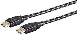 Monoprice Braided DisplayPort 1.4 Cable - 10 Feet - Gray, 8K Capable for Graphic Design, TV Walls and PC Gaming
