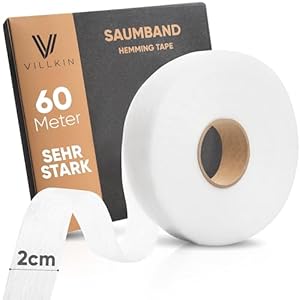 Villkin Saumband 20mm x 60m – Aufbügelbares Saumfließ