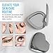 US Office Elements Silver Heart-Shaped Compact Mirror – Pocket Mirror for Women, Travel Size Purse Mirror with Dual Magnification – Cute Bag Accessory, Stocking Stuffer & Beauty Gift