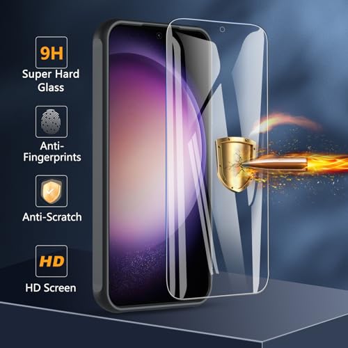 Image of For Samsung Galaxy S23 FE Case 6.4'', Magnetic Galaxy S23 FE Case Compatible with Magsafe with Screen Protector [Military-Grade Protection] Shockproof Phone Case Samsung S23 FE Protective Cover, Black