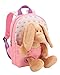 Produktbild NICI Rucksack 21x26cm rosa mit Plüschtier Hase 25cm - Abnehmbarer Pluschspielzeug Weich Flauschig, Kindergarten Rucksack mit Kuscheltier für Jungen und Mädchen - 61763