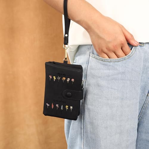 Personalized Names Birth Flowers Wallet for Women - Custom 12 Names with Birth Flowers Wallet First Mom Now Grandma Gifts for Mother's Day Gift4