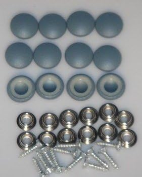 Set Of 12 Dura Snap Upholstery Buttons #30 Wedgewood Blue Vinyl