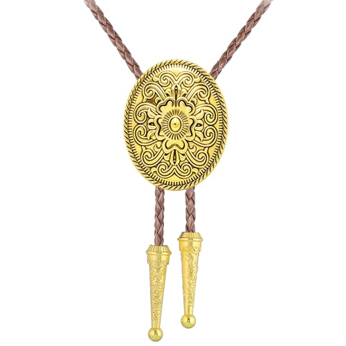Image of Jeilwiy Bolo Tie for Men, Western Bolero Tie Cowboy Ties Native American Cowgirl Bolo Tie Accessories for Men Women