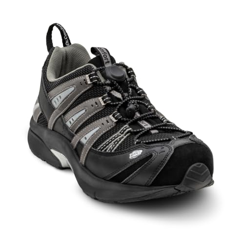 Image of Dr. Comfort Performance Men's No-Tie Orthopedic Walking Shoes, Breathable Diabetic Sneakers with Removable Insoles