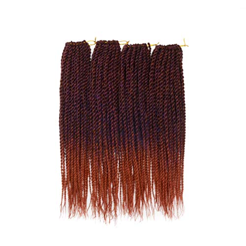 Leyoo 12" Senegalese Twist Crochet Braid(120 roots/Box) Thin Crochet Hair Extension For Kids (M BP/350)