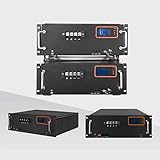 51.2V 100Ah LiFePO4 Lithium Battery, 5kWh Energy with 100A BMS, 6000+ Deep Cycles Rechargeable Lithium Ion Battery for Trolling Motor, Off-Grid, RV, Solar Power, Home Backup, Camping