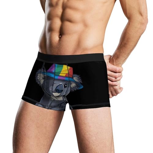 LGBT Koala Bear Proud Mens Boxer Brief Funny Underwear Trunks Breathable Soft Printed Shorts3