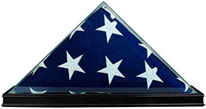 Perfect Cases TTFLG3x5-B 3 x 5 ft. Table Top Flag Display Case, Black