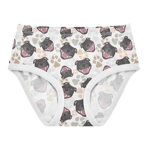 Girls' Underwear Staffordshire Bull Terrier Dog Cotton Stretch Comfort Toddler Panties