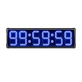 Waterproof Digital LED Wall Clock with Remote & APP Control, IP65 Rated, Perfect for Outdoor Events, Gyms, Marathons, Sports Competitions, Accurate Timekeeping
