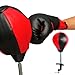 Menolana Desktop Punching Bag Speed Bag with Desk Clamp for Kids Adults Gift for Coworker Training Equipment Punch Ball Fitness, red Black