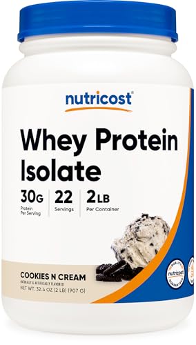 Image of Nutricost Whey Protein Isolate (Cookies N Cream, 2 Pounds)