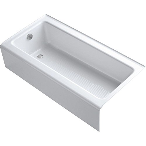 Kohler K-837-0 Bellwether Alcove Soaking Bathtub w/Integral Apron & Drain White
