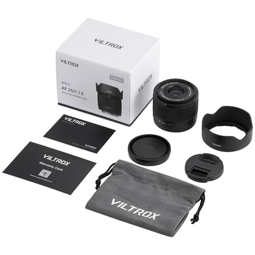 VILTROX AF 25mm F1.7 E Lens for Sony E Mount APS-C Cameras, STM Autofocus Wide-Angle Prime Lens with Large Aperture for ZV-E10 A6400 A6600 FX30 A6100 A7C A7CII A7CR, Lightweight and Compact - Image 5