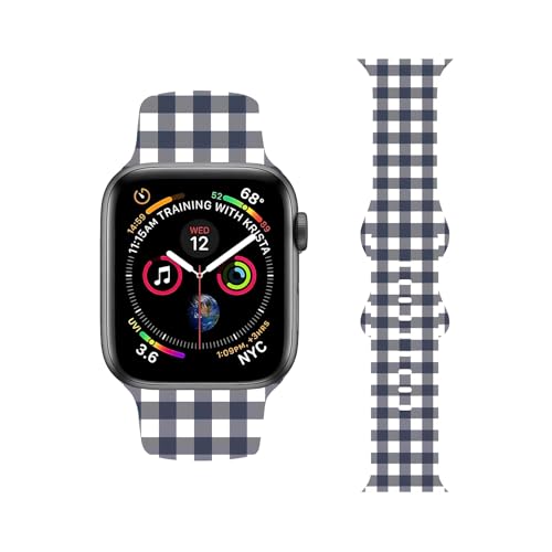 HYHMXB �V�b�N �i�q�� �O���C���o���h Apple Watch 38mm 40mm 41mm M/L�Ή� �L�����N�^�[ �X�^�C���b�V�� �A�[�g �t���b�V�� �\�t�g �V���R�� ���X�g�o���h �X�g���b�v �K�[���Y ���f�B�[�X iWatch SE & Se