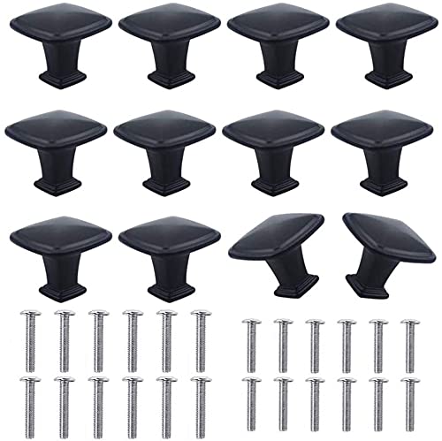 WYTNB Pomoli Per Mobili Nero - 16 Pezzi, Rotondi A Fungo, Con Viti, Per Cassetti E Armadi - Foto 7