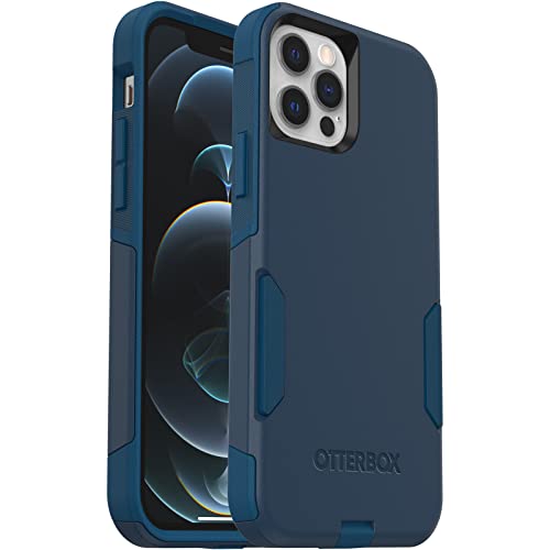 Coque iPhone 12 OtterBox Commuter bleue évite les fissures lors des chutes
