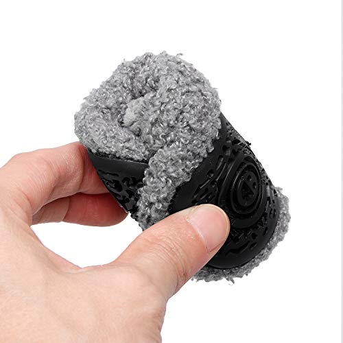 Lisdwde Toddler Boys Girls Cozy Plush Slippers Cute Kids Warm House Shoes Grey/High Top 6.5-7.5 Toddler=Eu24-25 #TOP6