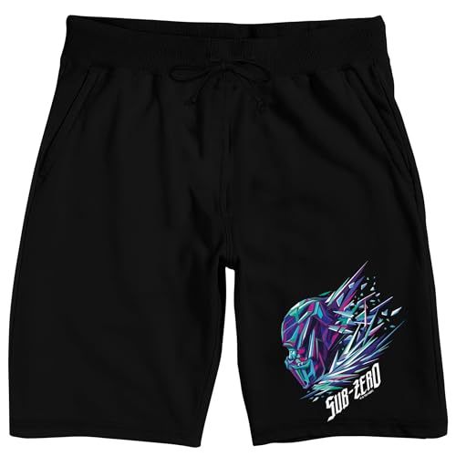 Mortal Kombat Klassic Sub-Zero Adult Black Sleep Pajama Shorts