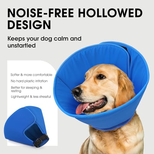 Image of Adjustable Dog Cones, Soft Cone for Dogs to Stop Licking