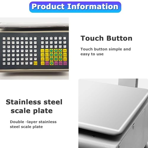 Báscula Digital Comercial 30Kg con Impresora y Display miniatura 4