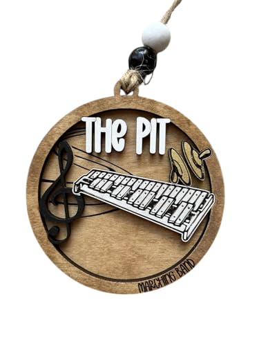 The Pit Marching Band Christmas Tree Ornament | Xylophone | Triangle | Keyboard | The Pit Custom Band Gift | Gift for Band Director