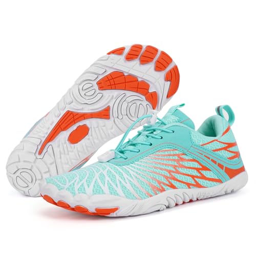 Hike Barefoot Shoes for Autumn Winter, Upgraded Thickened Minimalist Barefoot Shoes Women Men Non-Slip & Wide Toe Zero Drop Athletic Hiking Trail Running Shoe