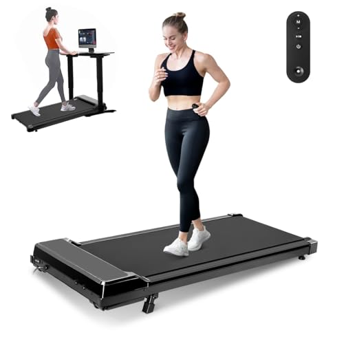 Image of Caminadora Electrica Portatil, Walking Pad Mecanica con Inclinacion con Pantalla LED, Silencios Antideslizante Cinta de Correr para el Hogar, Soporta 100 Kg, 104 x 47 x 10 cm