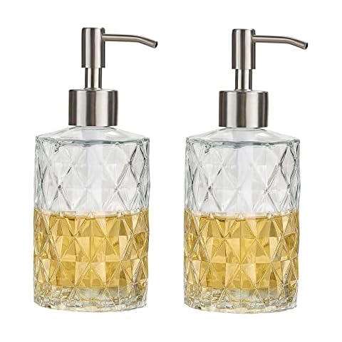 2er Pack 340 ml Glas Seifenspender Cover