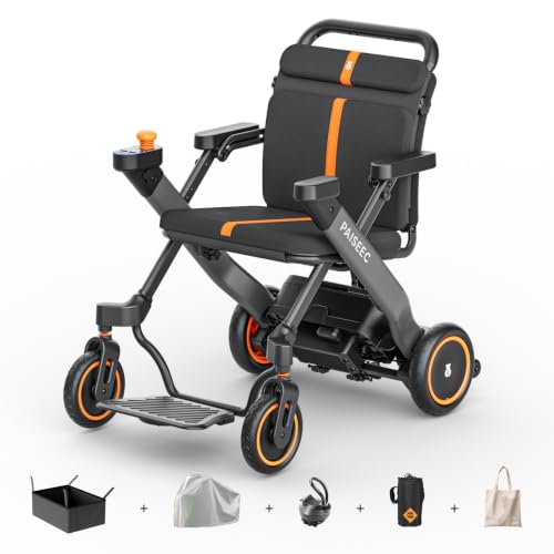 Image of Paiseec W1 2-in-1 Electric Wheelchair for Adults, Easy Folding for Travel