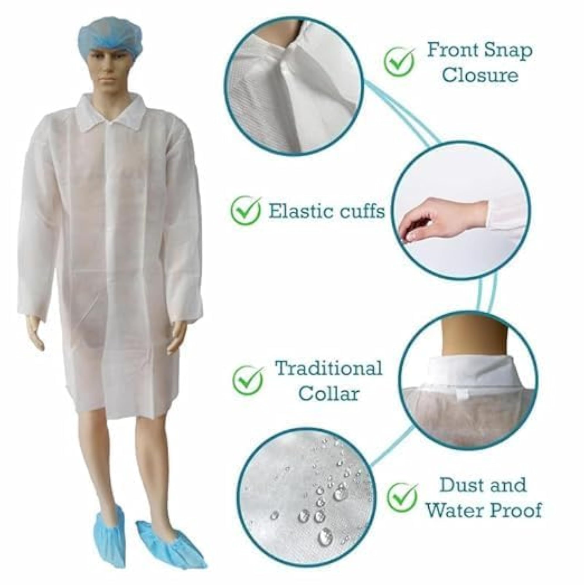 100% Waterproof Disposable Aprons for Kitchen Use