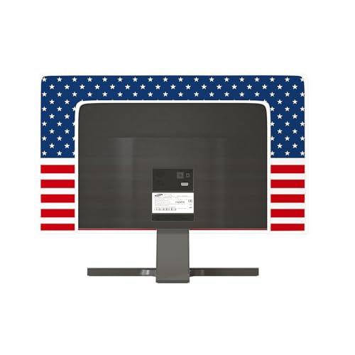 Image of American Flag Waterproof 32 Inch Anti-Static Dust Proof LCD /LED /HD The Stars and The Stripes Veterans Day Independence Day Screen TV Cover Screen Protective Screen 32 Inch TV