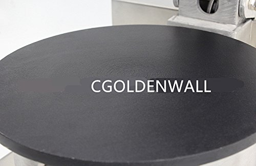 CGOLDENWALL NP-598 Máquina para Hacer Rollo de Huevo Profesional Gofrera de Barquillo Eléctrica Antiadherente de Acero Inoxidable Ideal para Hacer Cucurucho de Helado Certificado CE