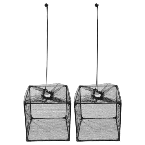 Yardenfun Caja Filtro para Estanque 2 Piezas Rejilla Antiobstrucción para Bomba de Agua Malla Fina Negra Compatible con Sistemas Generales Protección para Acuarios y Exteriores