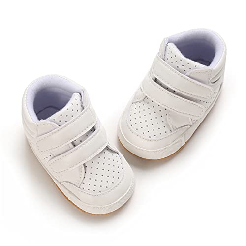 Image of E-FAK Baby Shoes Boys Girls Infant Sneakers Non-Slip Rubber Sole Toddler Crib First Walker Shoes