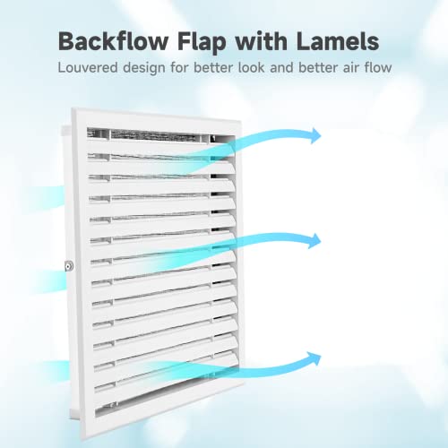 Homaisson Homaisson 12" X 12" Aluminum Return Filter Grille, Wall Mounted Aluminum Return Supply Hvac Air Grille #TOP1