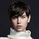 Creamily Perücke Kurze Damen Perücke Pixie Cut Perücke Kurzes Haar mit Bangs Natürliche Gestufte Kunsthaar Kurze Perücke für Damen Creamily Brown Women Perruques (C-Schokoladenbraun)