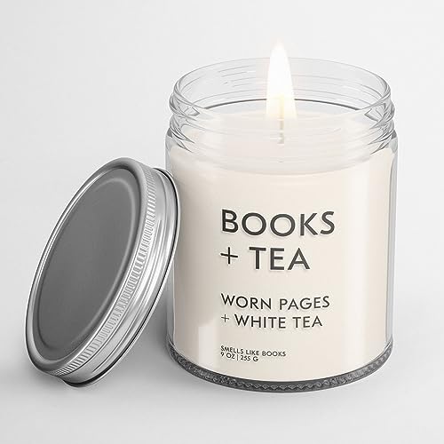 BOOKS AND TEA Book Lovers' Candle Book Scented Candle
