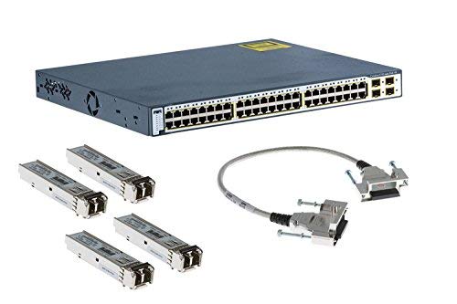 Cisco WS-C3750-48PS-S Catalyst 48-Port Network Ethernet Switch (Renewed)