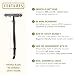 VIKINGS BLADE Double Edge Safety Razor for Men + 5 Swedish Steel Blades + Luxury Case. Classic 3-Piece. Reusable, Eco-Friendly (The Godfather)