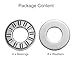 uxcell NTA613+2TRA Needle Roller Thrust Bearings with Bearing Washers, 10mm Bore Diameter, 20mm OD, 4mm Total Thickness for Lawn Mower Truck Power Steering