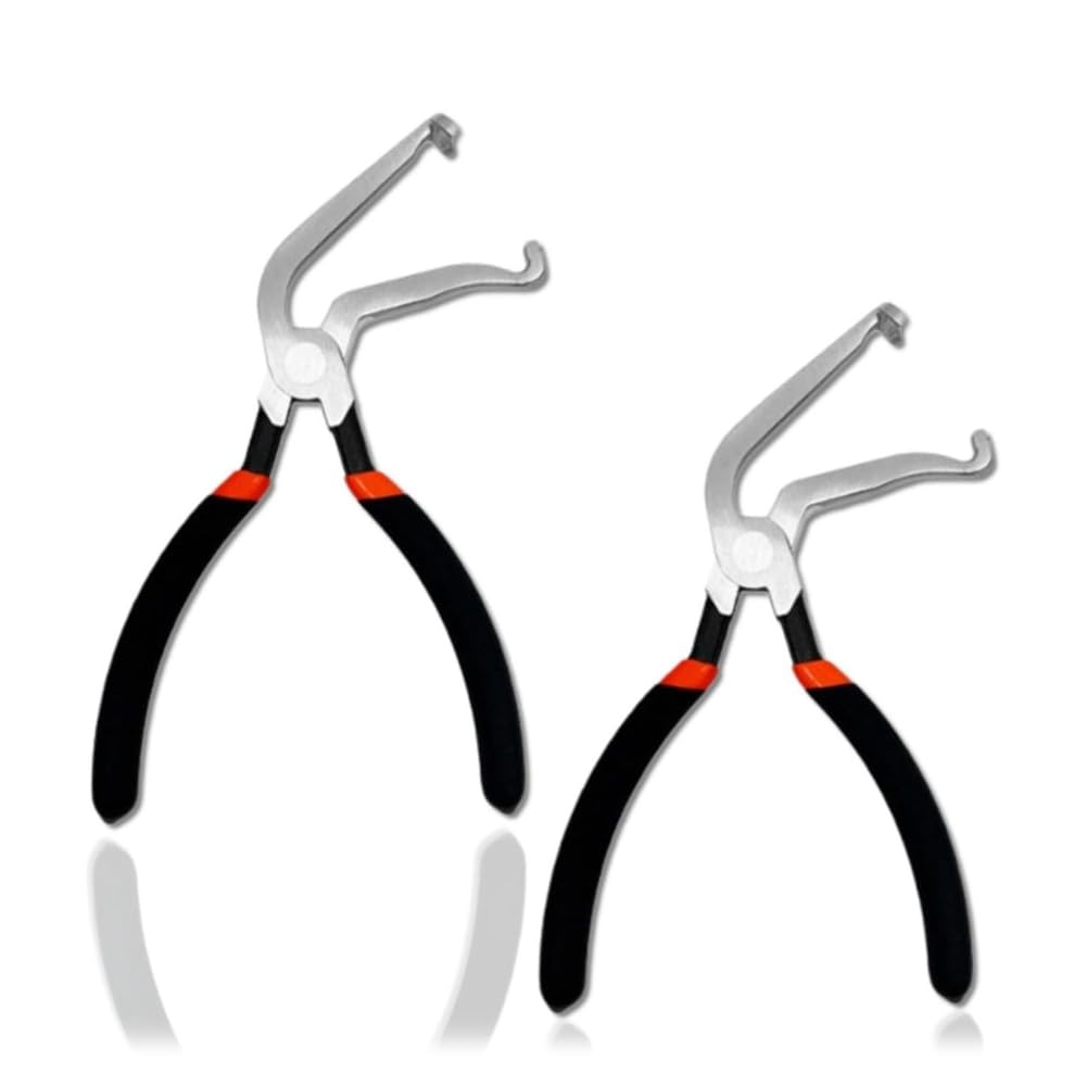 Nondk 2Pcs Electrical Disconnect Pliers,Electrical Connector Pliers For Cars, Line Petrol Clip Pipe Pliers For Automotive