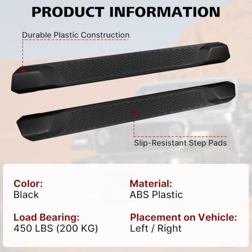 Running Boards Compatible with Jeep Wrangler JL 2 Door 2018-2024 by Lilvduybz - Used condition - Image 3