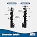 BFO Coilovers for Toyota Corolla 1987-1999 E90 E100 E110 AE92 AE101 AE111, Ride Height Adjustable Coilovers Suspension kit, Preset Damping Shock Absorber Struts, Lowering Kit Black