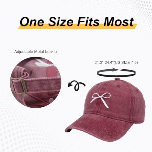 Gorra de béisbol con lazo para mujer miniatura 3