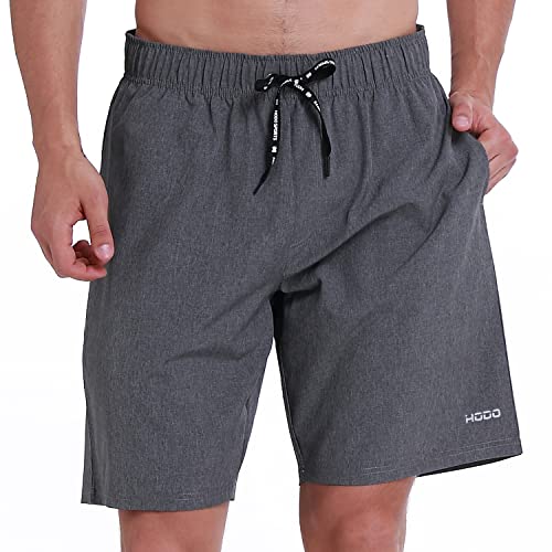 Image of HOdo Mens Swim Trunks with Mesh Liner 9 inch Quick Dry Swim Shorts Bathing Suits for Men Swimwear Board Shorts wiht Pockets