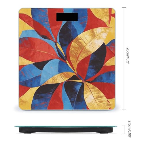 Báscula digital de baño con pantalla LED y vidrio templado miniatura 2