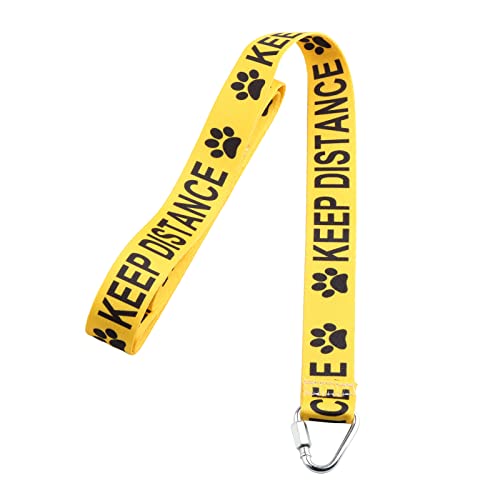 CENWA Keep Away/Keep Distance Yellow Dog Lead (150 cm), Keep Distance LEAD1